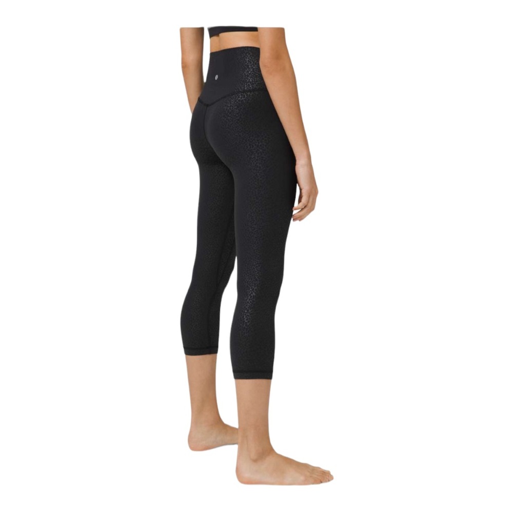 Lululemon Athletica Align Formulate Emboss Black 21” Crop Legging